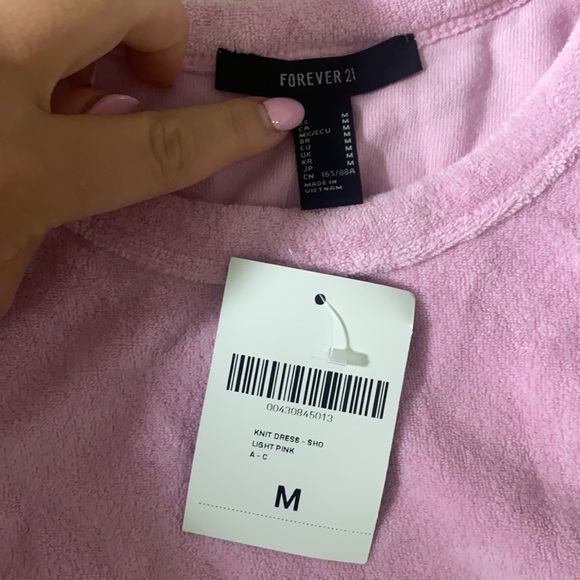 Forever 21 pink terry dress - Picture 2 of 2